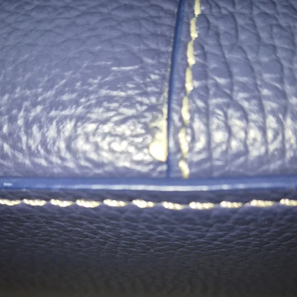 Dooney & Bourke Blue Leather Satchel